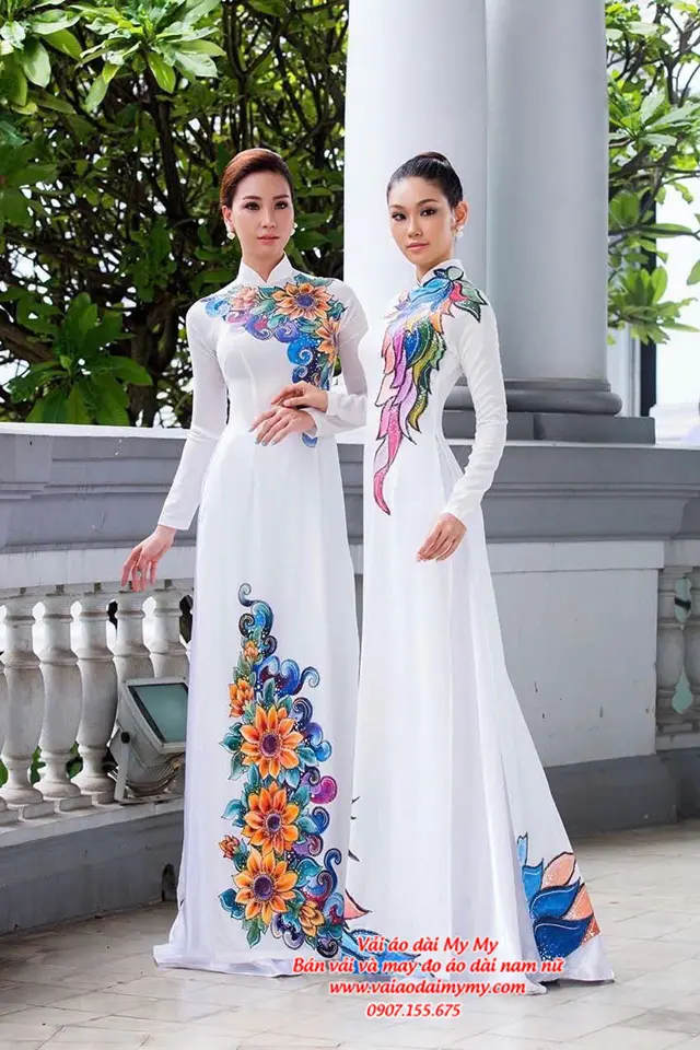 ao dai ngoi sui ve tay nghe thuat xu huong 2025 danh cho me co dau chu re 12