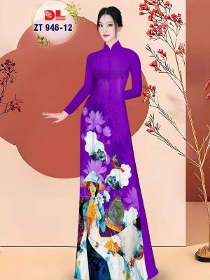 1748567145 711 vai ao dai co gai va hoa sen ad zt946