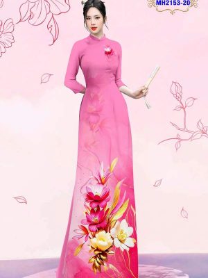 1750731211 122 vai ao dai hoa in 3d ad mh2153