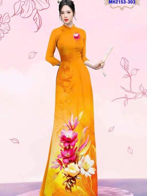 1750731211 395 vai ao dai hoa in 3d ad mh2153