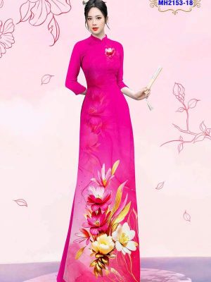 1750731212 499 vai ao dai hoa in 3d ad mh2153