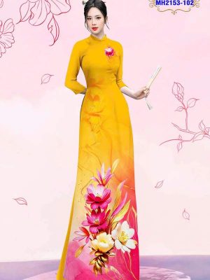 1750731213 231 vai ao dai hoa in 3d ad mh2153