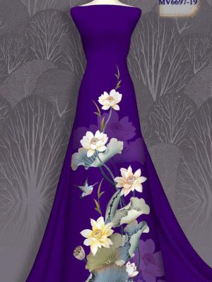 vai ao dai hoa sen ad mv6697