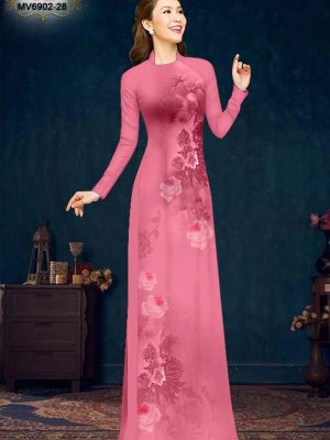 1758333505 42 vai ao dai hoa hong ad mv6902