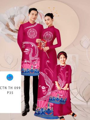 vai ao dai cap doi chim phuong ad ctn th099