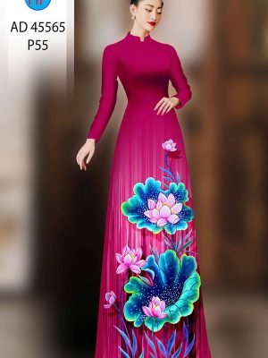 1759281260 768 vai ao dai hoa sen ad 45565