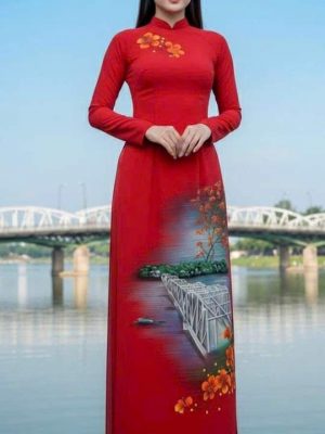 1760066720 344 vai ao dai ve tay hoa phuong va cau trang