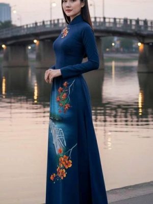 1760066722 490 vai ao dai ve tay hoa phuong va cau trang
