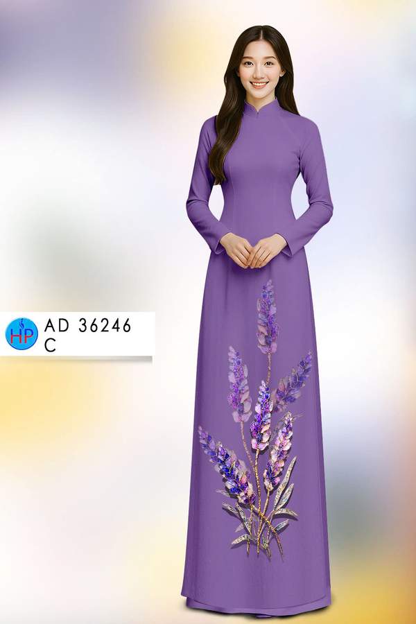 Vải Áo Dài Hoa Lavender AD 36246 8 1760584490 253 vai ao dai hoa lavender ad 36246