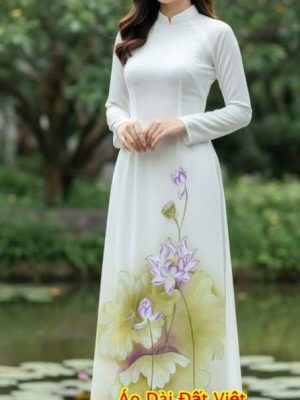 1760922247 537 vai ao dai ve tay hoa sen ad v51517