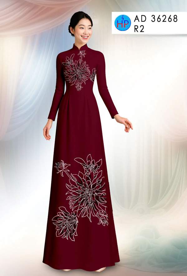 Vải Áo Dài Hoa In 3D AD 36268 6 1761096686 64 vai ao dai hoa in 3d ad 36268