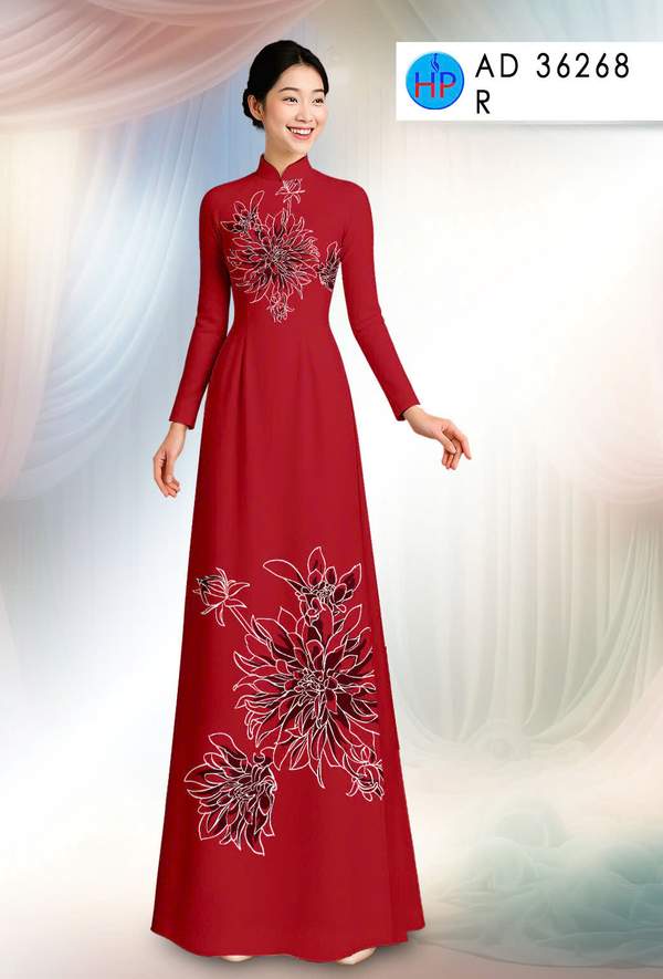 Vải Áo Dài Hoa In 3D AD 36268 5 1761096686 718 vai ao dai hoa in 3d ad 36268