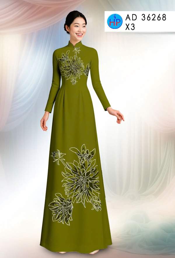 Vải Áo Dài Hoa In 3D AD 36268 7 1761096687 377 vai ao dai hoa in 3d ad 36268