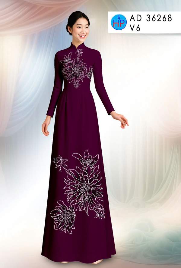 Vải Áo Dài Hoa In 3D AD 36268 11 1761096687 590 vai ao dai hoa in 3d ad 36268