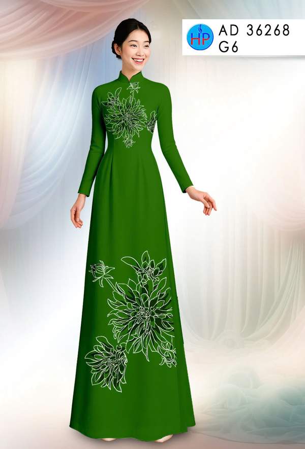 Vải Áo Dài Hoa In 3D AD 36268 1 1761096689 95 vai ao dai hoa in 3d ad 36268