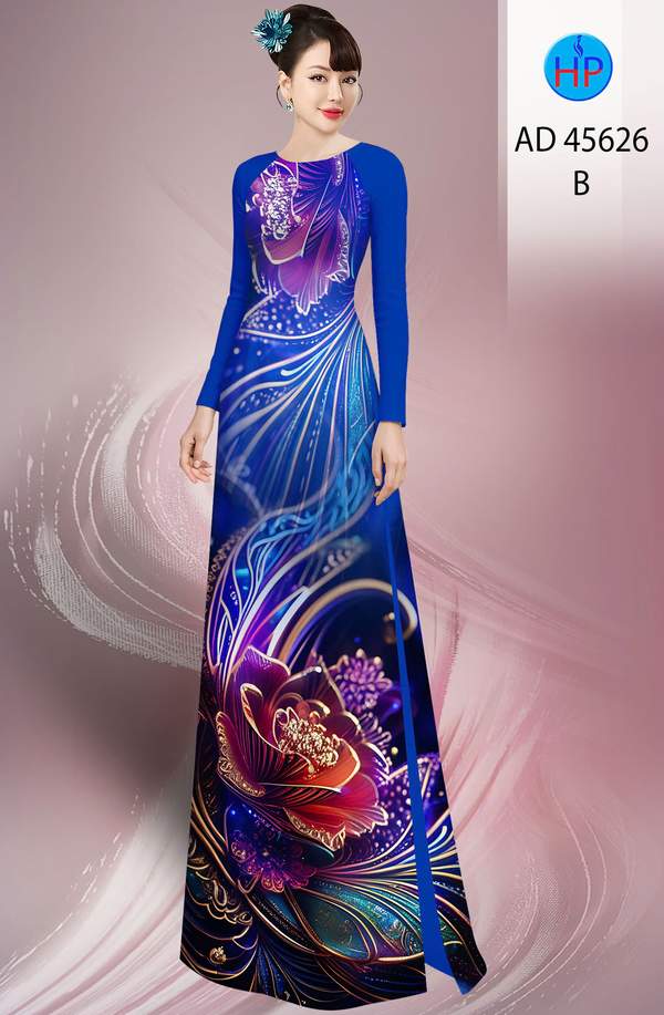 Vải Áo Dài Hoa In 3D AD 45626 4 1761097151 539 vai ao dai hoa in 3d ad 45626