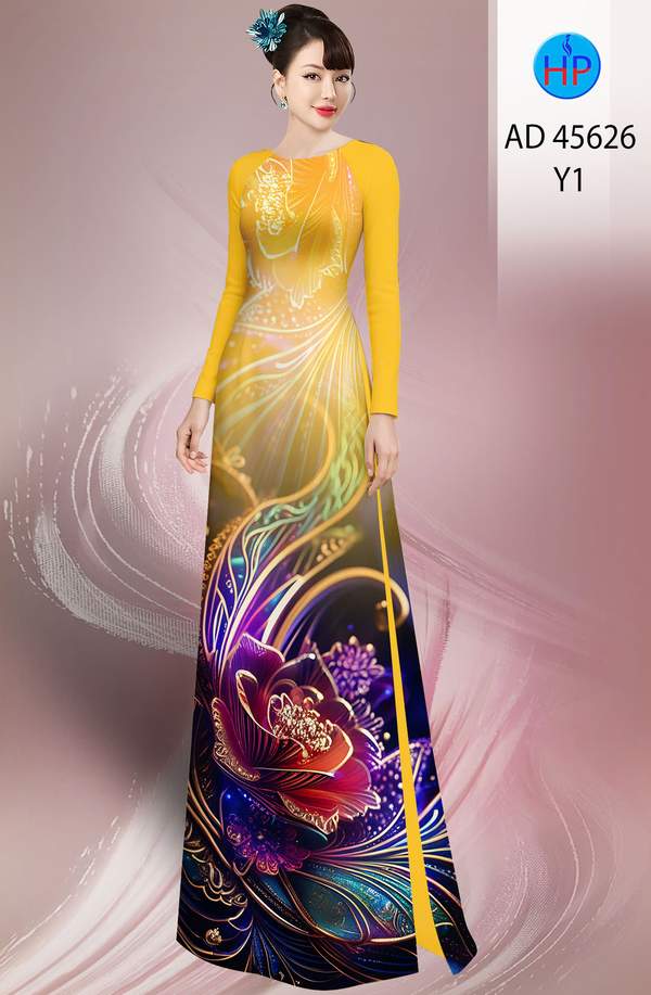 Vải Áo Dài Hoa In 3D AD 45626 3 1761097151 606 vai ao dai hoa in 3d ad 45626