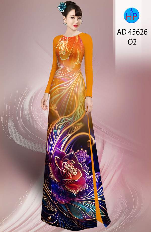 Vải Áo Dài Hoa In 3D AD 45626 7 1761097151 848 vai ao dai hoa in 3d ad 45626