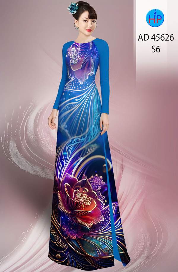 Vải Áo Dài Hoa In 3D AD 45626 5 1761097151 927 vai ao dai hoa in 3d ad 45626