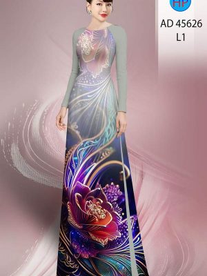 Vải Áo Dài Hoa In 3D AD 45626 27 1761097152 217 vai ao dai hoa in 3d ad 45626