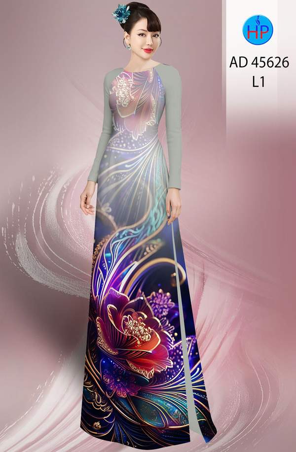 Vải Áo Dài Hoa In 3D AD 45626 10 1761097152 217 vai ao dai hoa in 3d ad 45626