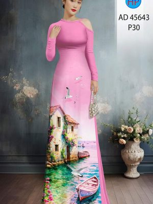 Vải Áo Dài Phong Cảnh AD 45643 27 1761355494 171 vai ao dai phong canh ad 45643