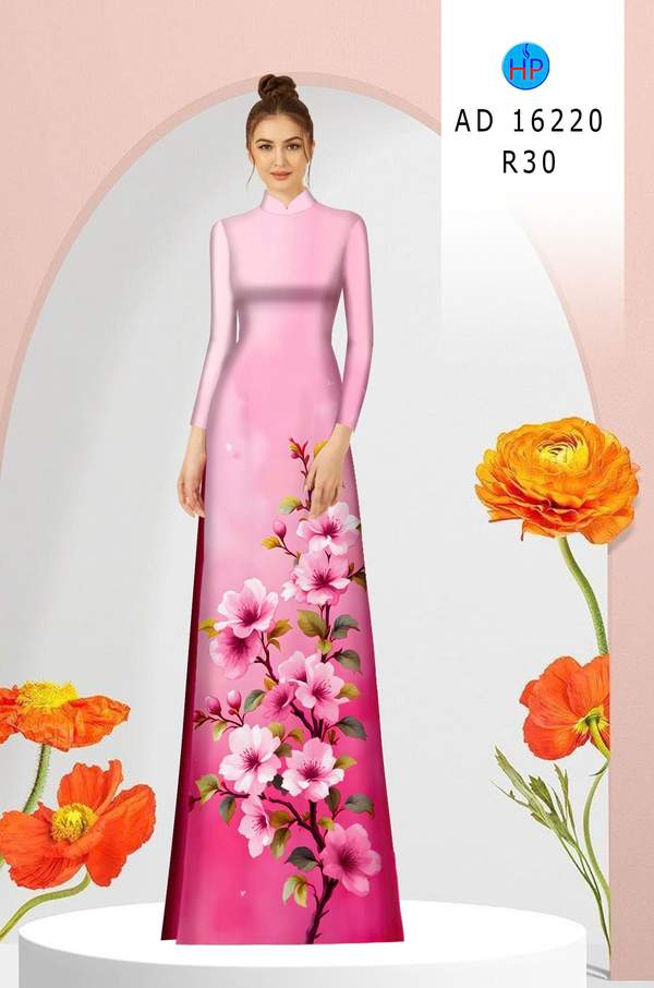 Vải Áo Dài Hoa In 3D AD 16220 9 1761618403 185 vai ao dai hoa in 3d ad 16220