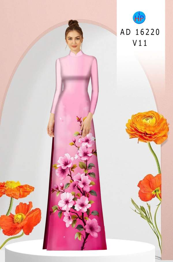 Vải Áo Dài Hoa In 3D AD 16220 10 1761618403 208 vai ao dai hoa in 3d ad 16220