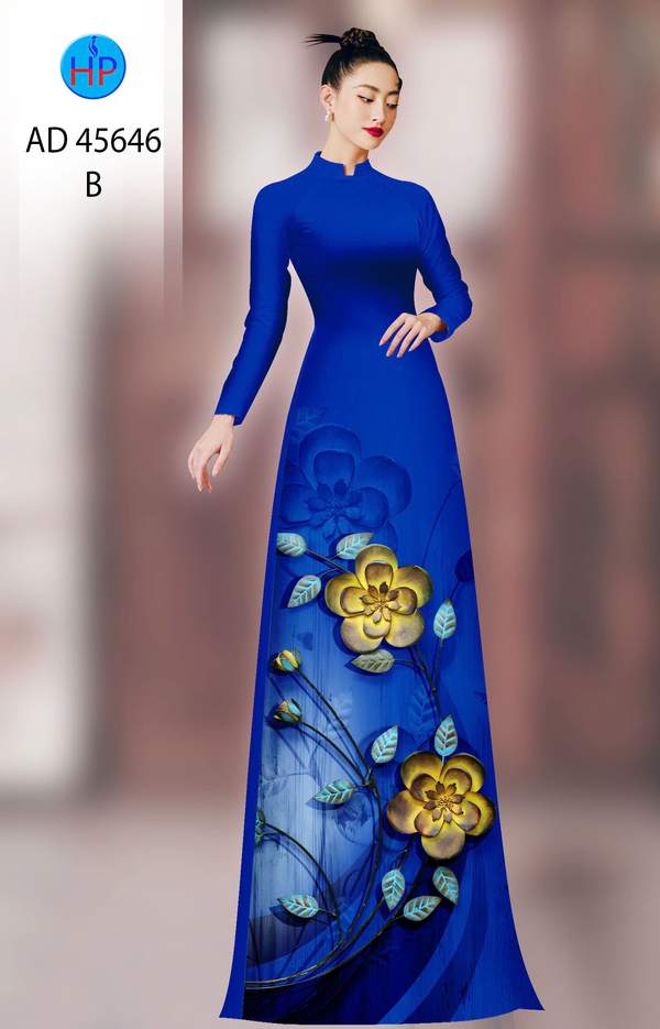 Vải Áo Dài Hoa In 3D AD 45646 4 1761702288 80 vai ao dai hoa in 3d ad 45646