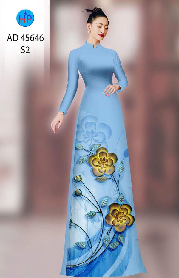 Vải Áo Dài Hoa In 3D AD 45646 9 1761702289 13 vai ao dai hoa in 3d ad 45646