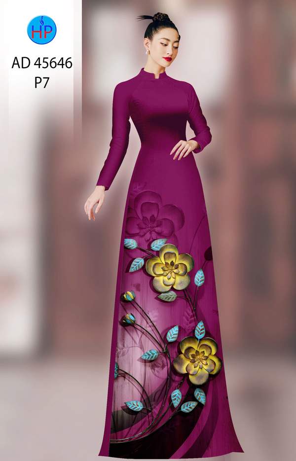 Vải Áo Dài Hoa In 3D AD 45646 12 1761702290 310 vai ao dai hoa in 3d ad 45646