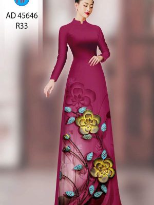 Vải Áo Dài Hoa In 3D AD 45646 31 1761702290 86 vai ao dai hoa in 3d ad 45646