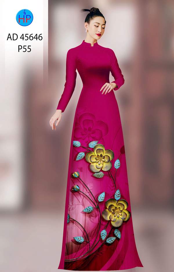 Vải Áo Dài Hoa In 3D AD 45646 1 1761702291 761 vai ao dai hoa in 3d ad 45646