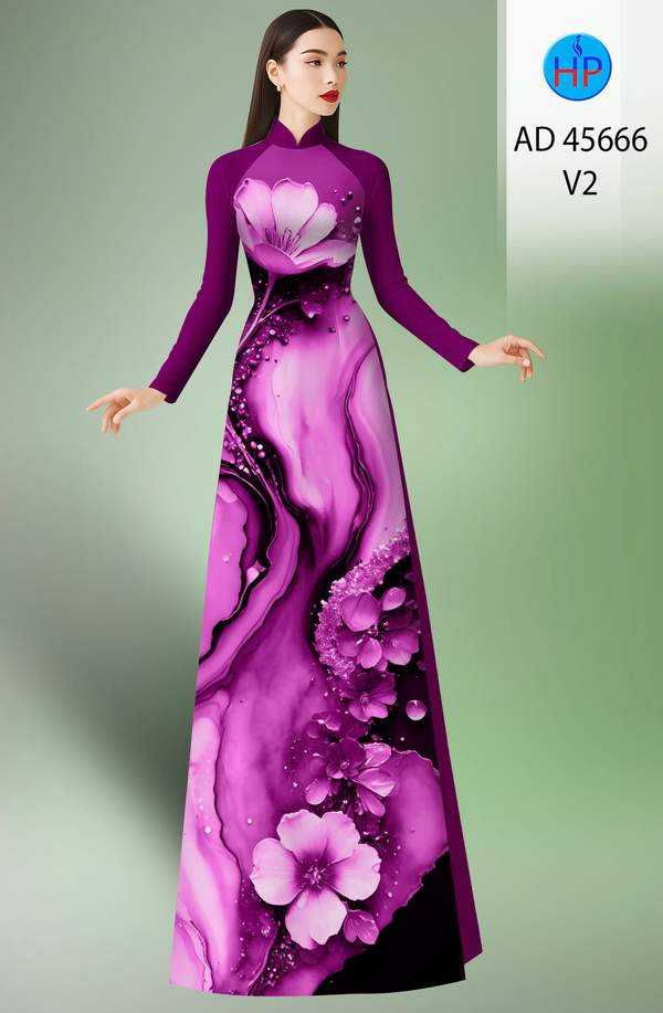 Vải Áo Dài Hoa In 3D AD 45666 8 1761787258 58 vai ao dai hoa in 3d ad 45666