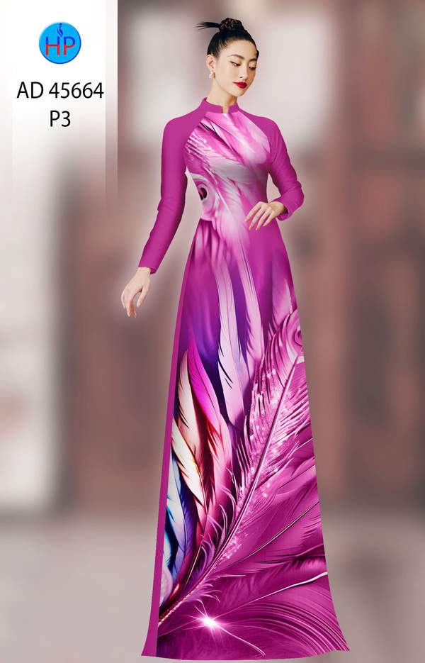 Vải Áo Dài Hoa In 3D AD 45664 3 1761787678 165 vai ao dai hoa in 3d ad 45664
