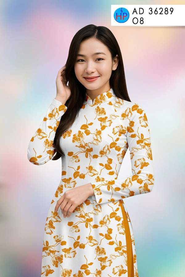 Vải Áo Dài Hoa Đều AD 36289 2 vai ao dai hoa deu ad 36289