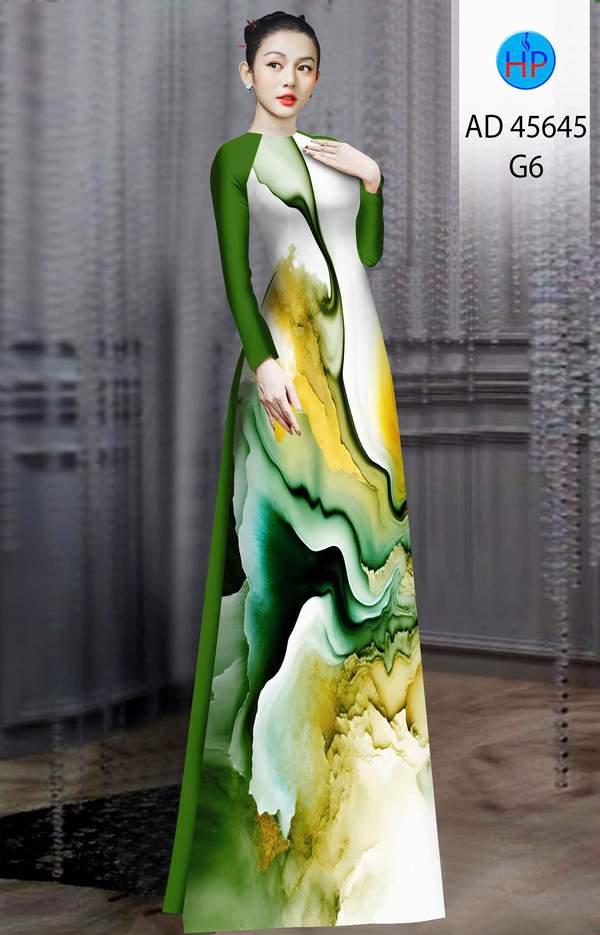 Vải Áo Dài Hoa Văn AD 45645 1 vai ao dai hoa van ad 45645