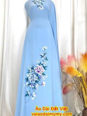 vai ao dai ve hoa cam chuong ad v51653