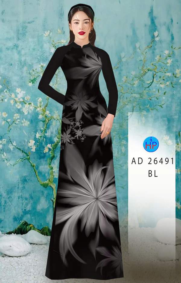 Vải Áo Dài Hoa In 3D AD 26491 5 1761955527 50 vai ao dai hoa in 3d ad 26491