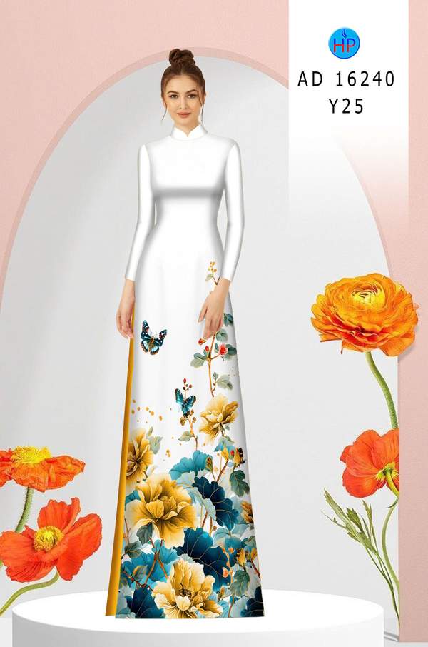 Vải Áo Dài Hoa In 3D AD 16240 9 1762132593 714 vai ao dai hoa in 3d ad 16240