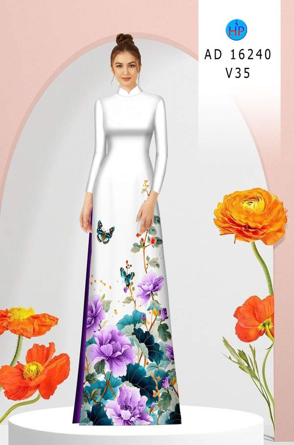 Vải Áo Dài Hoa In 3D AD 16240 17 1762132595 104 vai ao dai hoa in 3d ad 16240