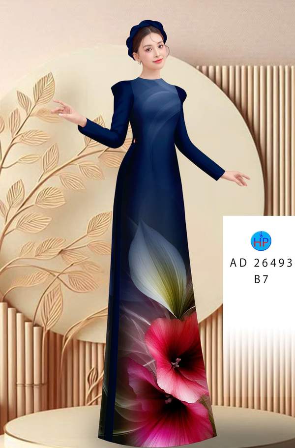 Vải Áo Dài Hoa in 3D AD 26493 8 1762133020 432 vai ao dai hoa in 3d ad 26493