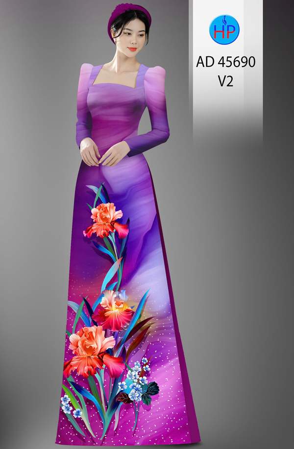 Vải Áo Dài Hoa In 3D AD 45690 11 1762305033 739 vai ao dai hoa in 3d ad 45690
