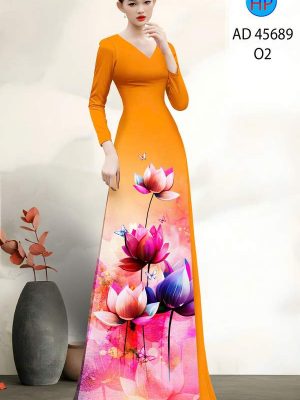 Vải Áo Dài Hoa Sen AD 45689 28 1762305917 261 vai ao dai hoa sen ad 45689