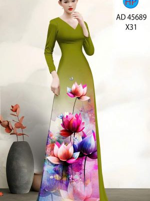 Vải Áo Dài Hoa Sen AD 45689 32 1762305918 221 vai ao dai hoa sen ad 45689