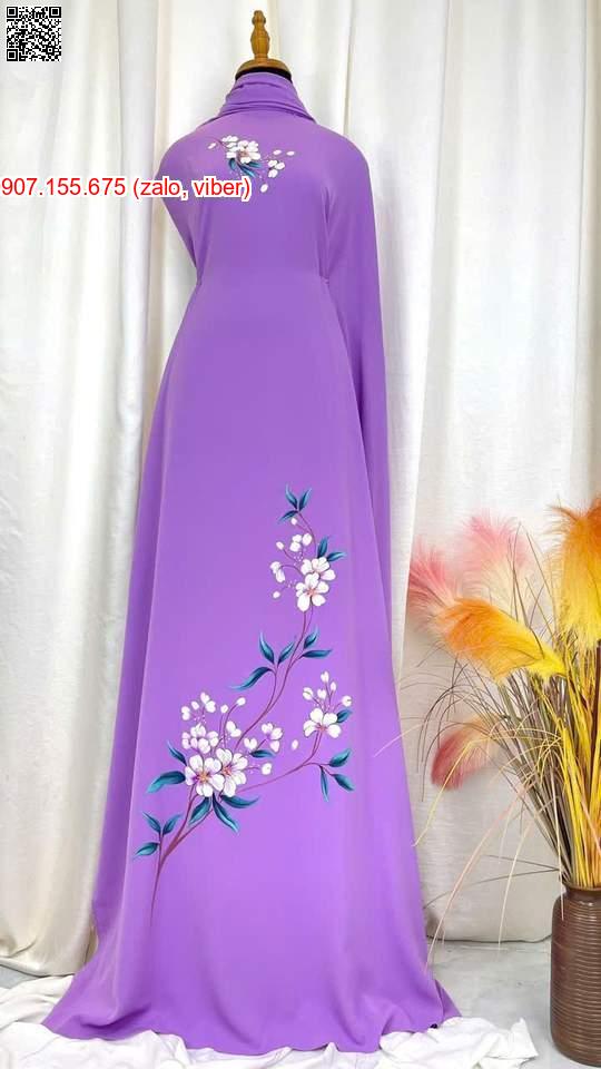 Vải Áo Dài Vẽ Hoa Rất Sang AD V53077 3 1762397478 961 vai ao dai ve hoa rat sang ad v53077