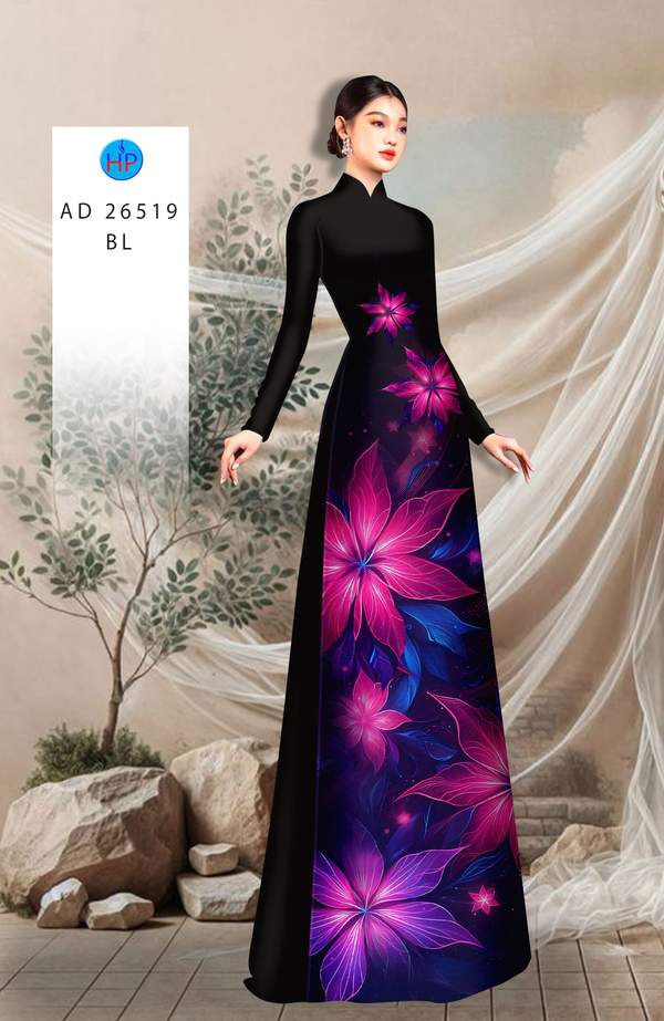 Vải Áo Dài Hoa In 3D AD 26519 10 1762566414 98 vai ao dai hoa in 3d ad 26519