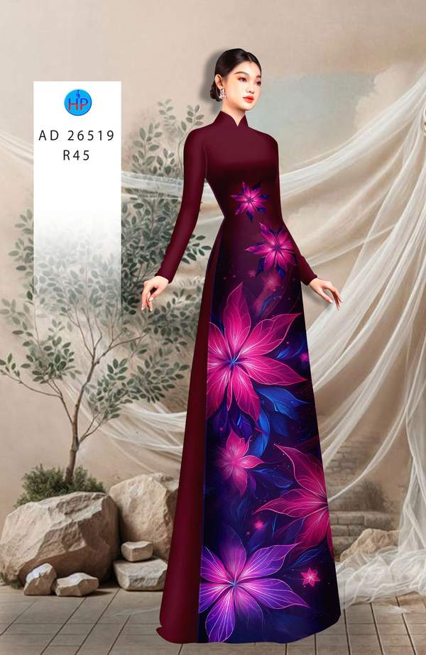 Vải Áo Dài Hoa In 3D AD 26519 18 1762566415 215 vai ao dai hoa in 3d ad 26519