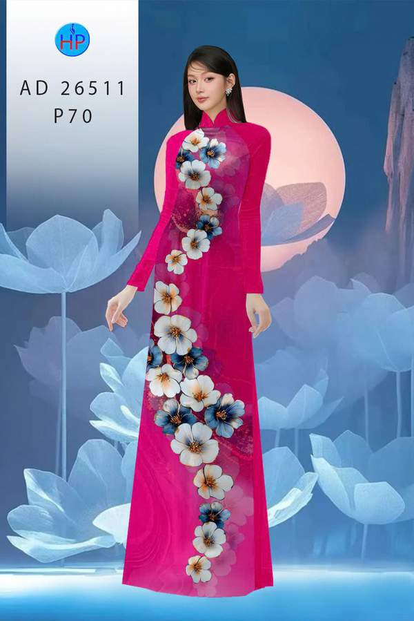 Vải Áo Dài Hoa In 3D AD 26511 17 1762737495 251 vai ao dai hoa in 3d ad 26511