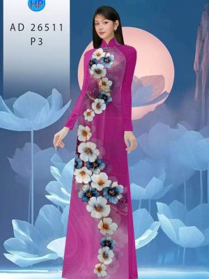 Vải Áo Dài Hoa In 3D AD 26511 33 1762737495 302 vai ao dai hoa in 3d ad 26511